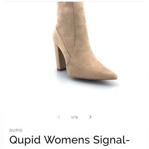 Beige Suede Ankle Boots -Size 7 1/2